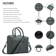 シカゴ・ブレイデッド・ラップトップバッグ