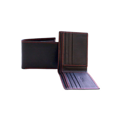 バイフォールド・ブラック・レザーウォレット