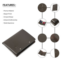 縫い目のないレザーカードホルダー